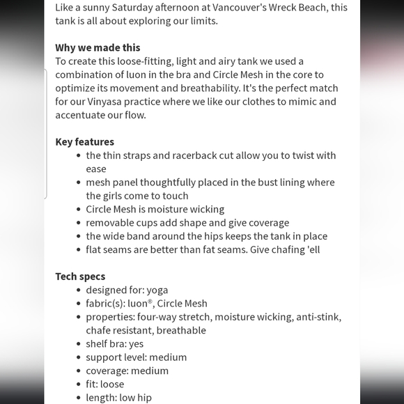 Lululemon | No Limits Tank - Picture 3 of 9